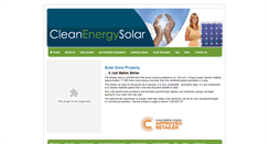 Desktop Screenshot of cleanenergysolar.com.au