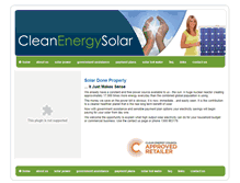 Tablet Screenshot of cleanenergysolar.com.au